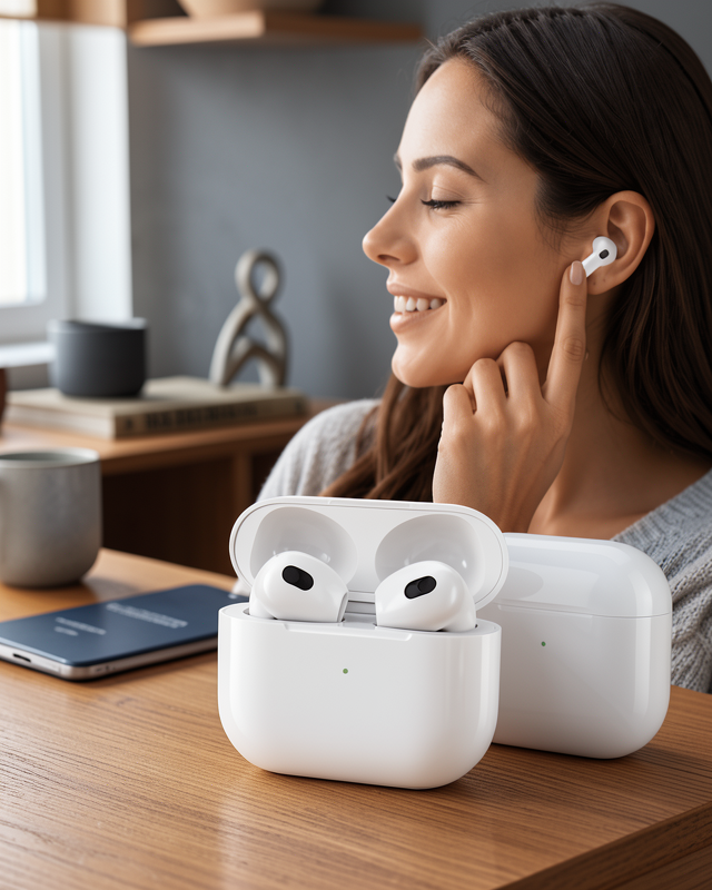 3.Nesil İOS Android Uyumlu Bluetooth 5.0 Beyaz Çağrı Cevaplama Yeni Nesil