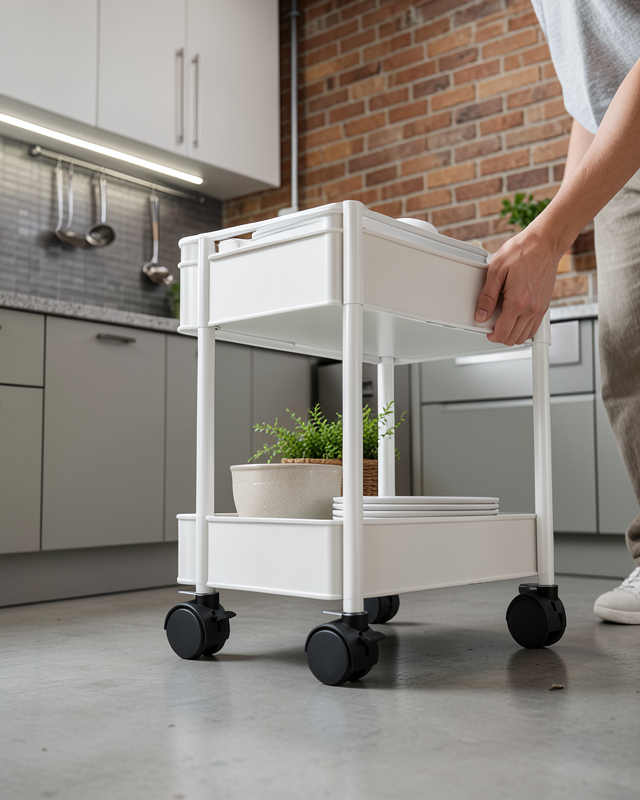 4’lü Kilitli Tekerlek Ayak 4 cm Sessiz ve Dayanıklı
