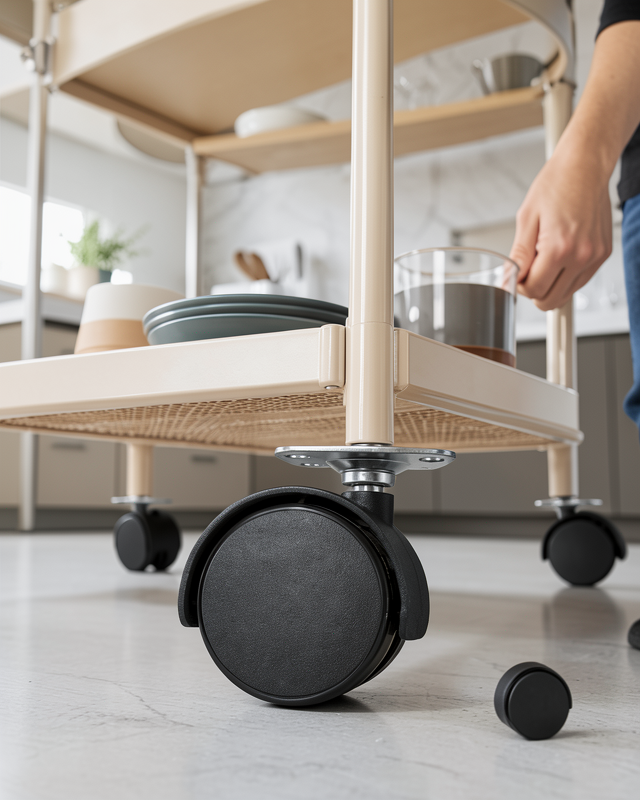 Mobilya Tekerleği 6 cm Kilitsiz Tekli Satış