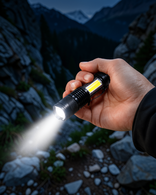 Mini Boy LED El Feneri - 2000 Lümen, Su Geçirmez Tasarım Yeni Nesil