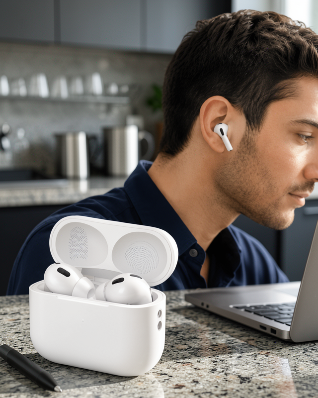 Aktif Gürültü Engelleyici Kablosuz Bluetooth Kulaklık – Şarj Kutulu, Uzun Ömürlü Yeni Nesil