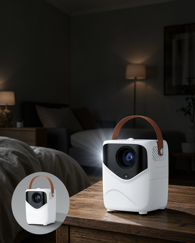 Projeksiyon Ev Sineması Bluetooth 4k HD Kaliteli Görüntü Kumandalı Yeni Nesil
