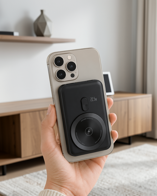 Kablosuz ve Kablolu Kullanım Sunan Taşınabilir Powerbank Yeni Nesil