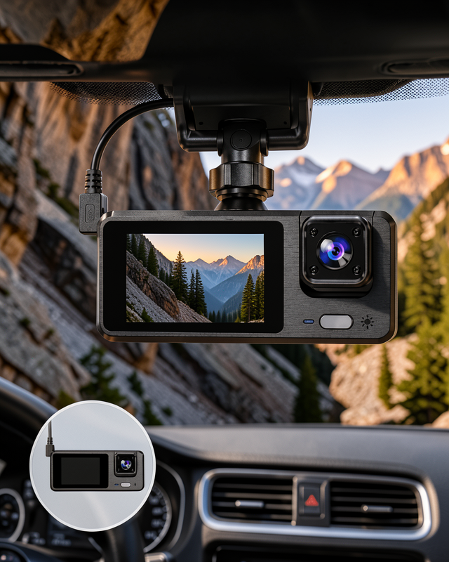 Full HD 3 Kanallı Araç Kamerası – Akıllı Çözümlerle Sürüş Yeni Nesil