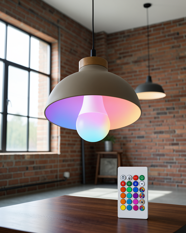 Ambiyans Aydınlatma RGB Led Lamba Kumandalı Renk Değiştirebilen