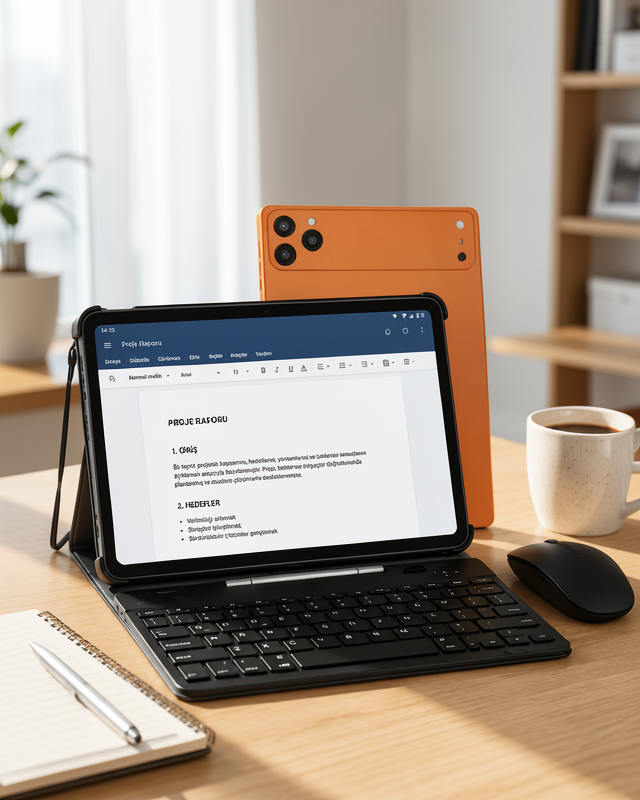 Android Tablet Klavye Kılıflı Dokunmatik Ekran Günlük ve Profesyonel Kullanım