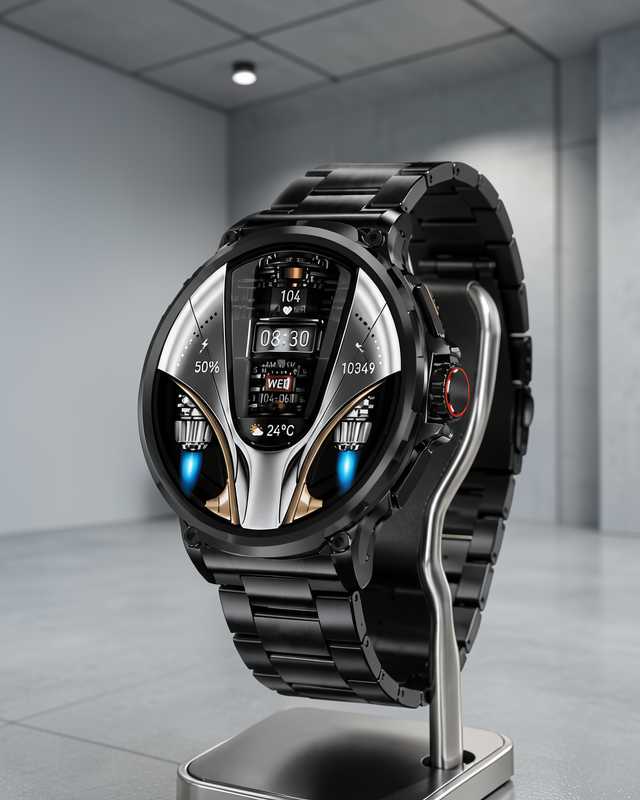 Şık Metal Kasa ve Değiştirilebilir Kordonlarla SW80 Smartwatch Yeni Nesil
