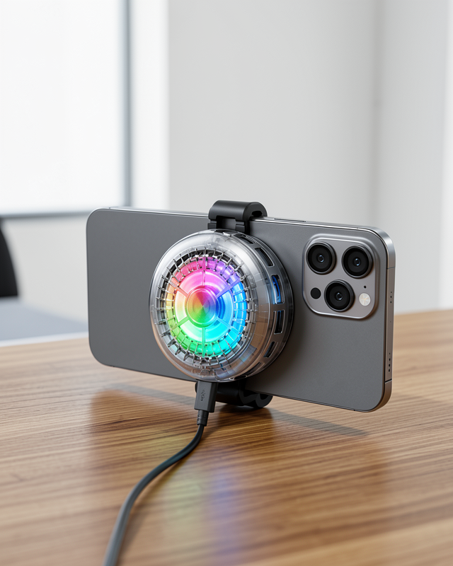 RGB Gaming Telefon Fanı Sessiz Soğutucu Tüm Akıllı Telefonlara Uygun Yeni Nesil