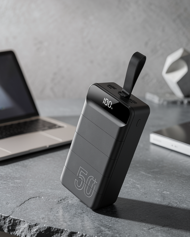 Hızlı Taşınabilir 50.000 Mah Powerbank Led Ekran Android ve İOS Uyumlu Yeni Nesil