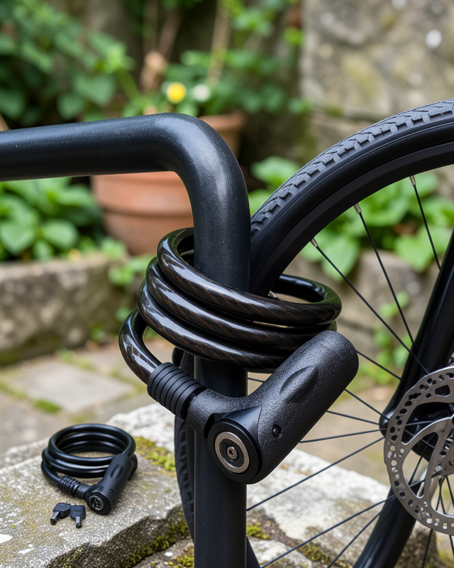 24 mm Kalın Çelik Halat ile Motosiklet ve Bisikletiniz İçin Güçlü Güvenlik