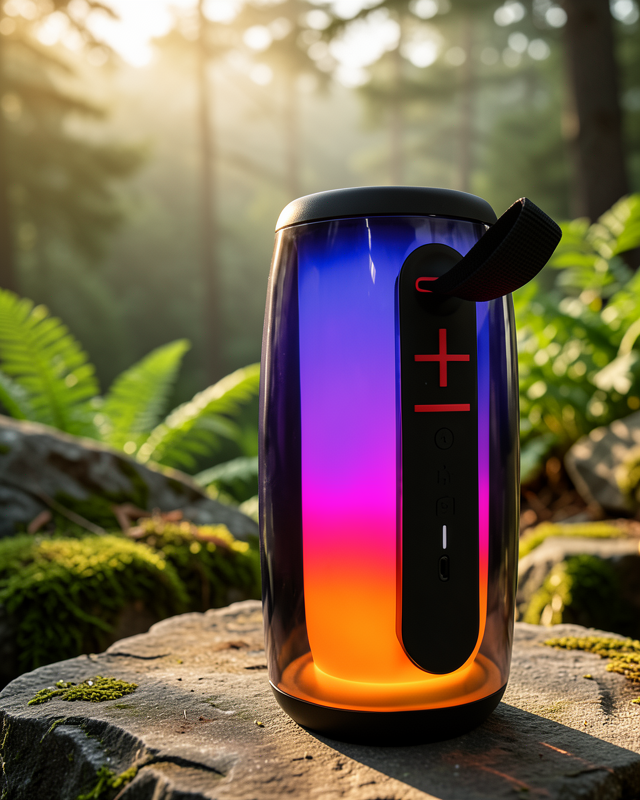 Kablosuz Bluetooth Hoparlör RGB Ambiyans Işıklı USB ve TF Kart Destekli