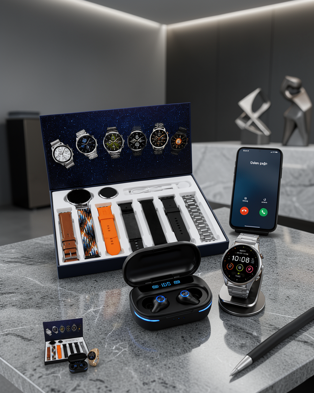 Gamer Oyuncu Seti Bluetooth Kulaklık Ucuz Kaliteli Yeni Nesil Akıllı Saat