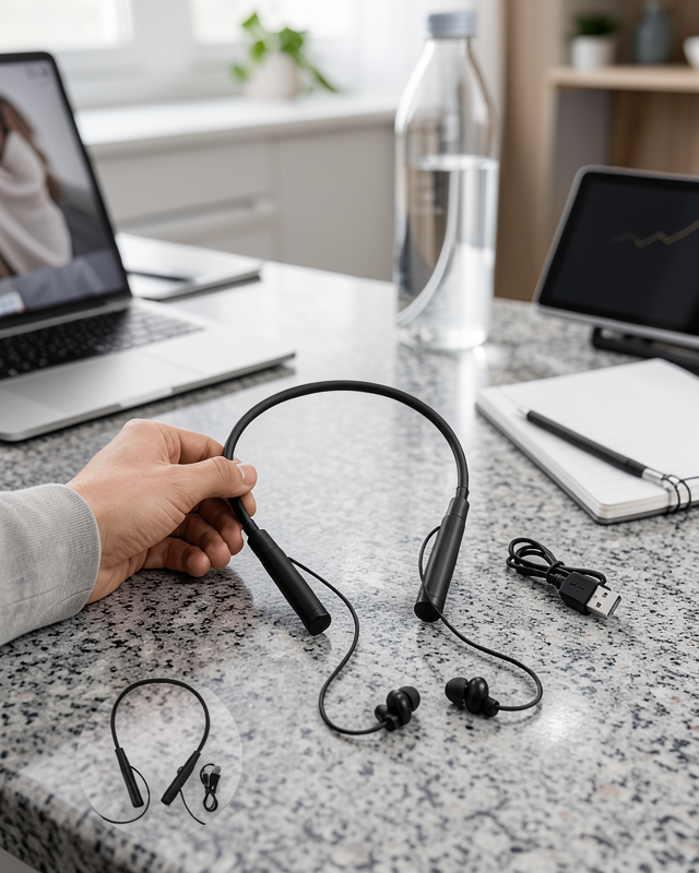 Yeni Nesil Bluetooth Kulaklık Kablolu Kulak İçi Dijital Göstergeli