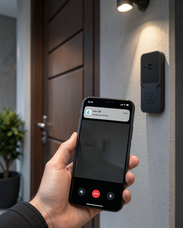 HD Kameralı Akıllı Kapı Zili | Çift Yönlü Sesli Wi-Fi Görüntülü Kapı Zili
