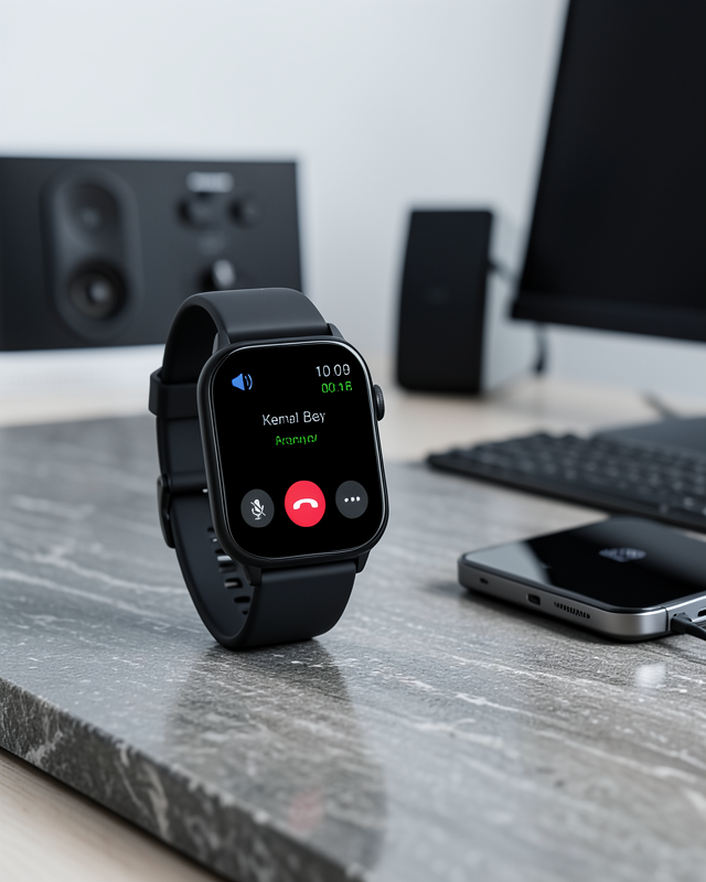 Akıllı Saat 7 Kordonlu Bluetooth Aramalı Nabız ve Dokunmatik Akıllı Saat