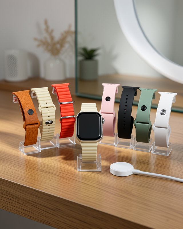 Bluetooth Konuşmalı Akıllı Saat 7 Farklı Kordonlu iOS ve Android Uyumlu Akıllı Kol Saati