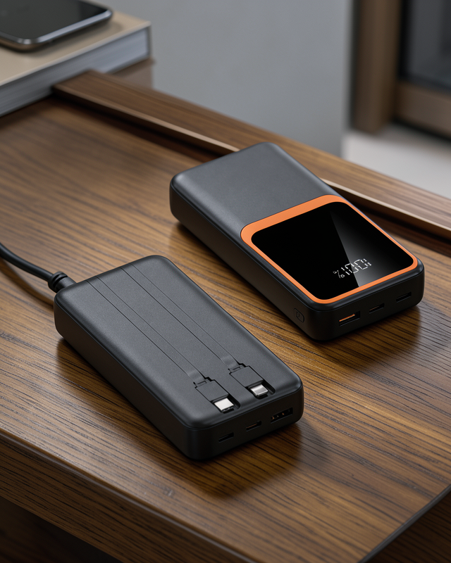 Dijital Ekranlı 20.000 mAh Powerbank | 22.5W Hızlı Şarj + Çoklu Bağlantı Seçeneği Yeni Nesil