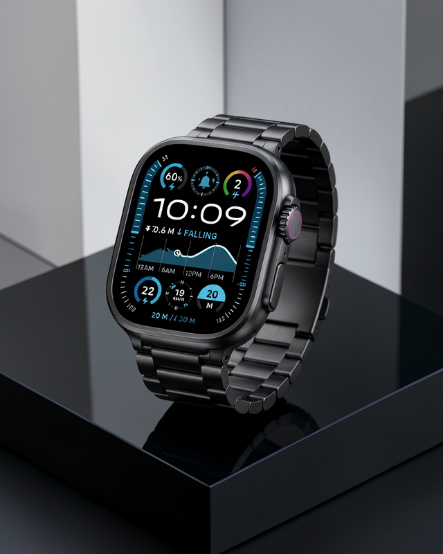 Akıllı Saat 3 Kordonlu Waterproof Adımsayar, Titreşim ve GPS Özelliği