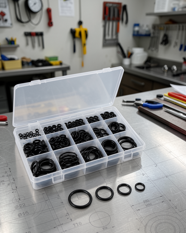 225 PCS O-Ring Conta Seti Profesyonel Tamir, Bakım ve Sızdırmazlık Çözümü