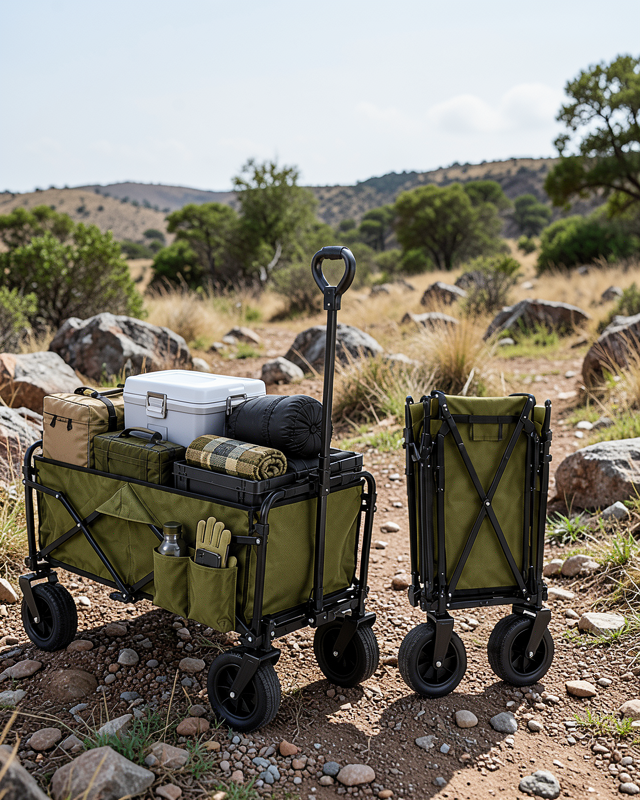 130 KG Taşıma Kapasiteli Katlanabilir Wagon Taşıma Arabası
