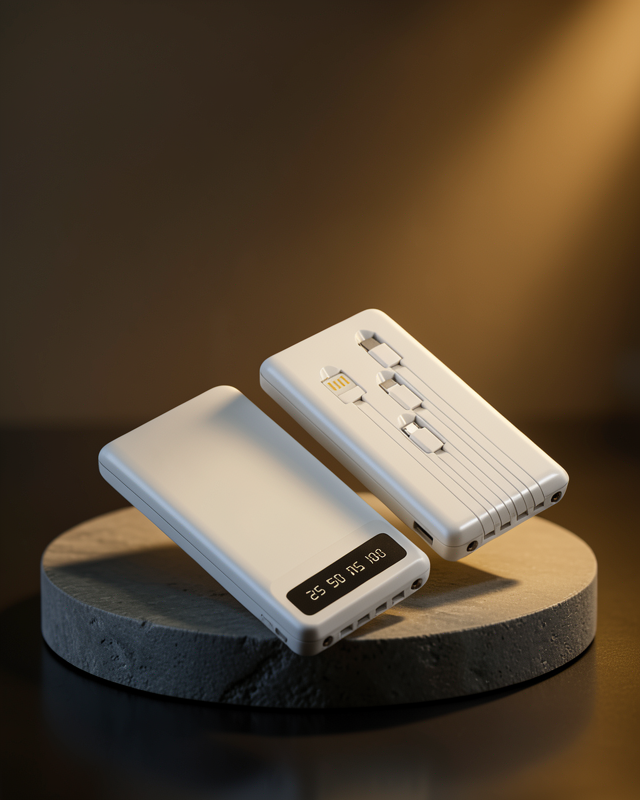 Kamp ve Seyahat İçin 20.000mAh LED Işıklı Hızlı Şarj Powerbank Yeni Nesil