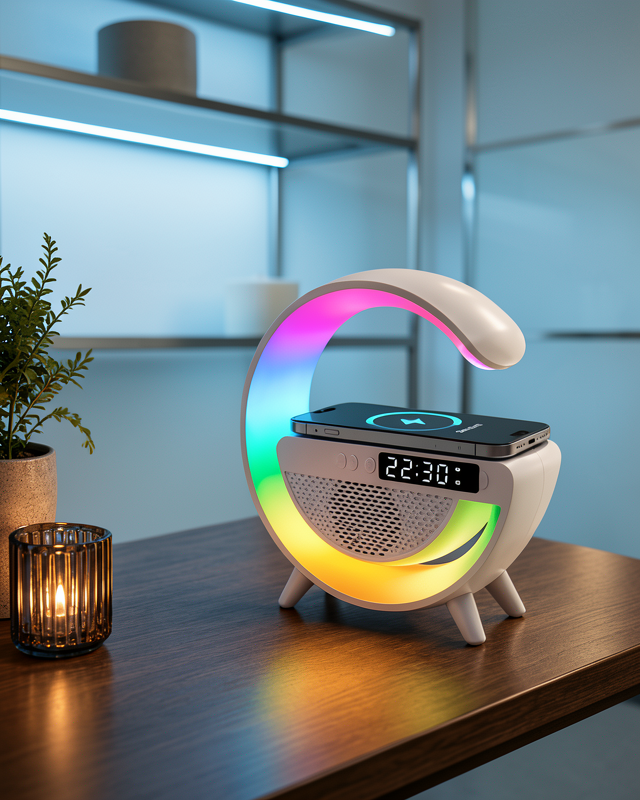 2025 Yeni Seri 15W Kablosuz Şarjlı LED Atmosfer Lambası