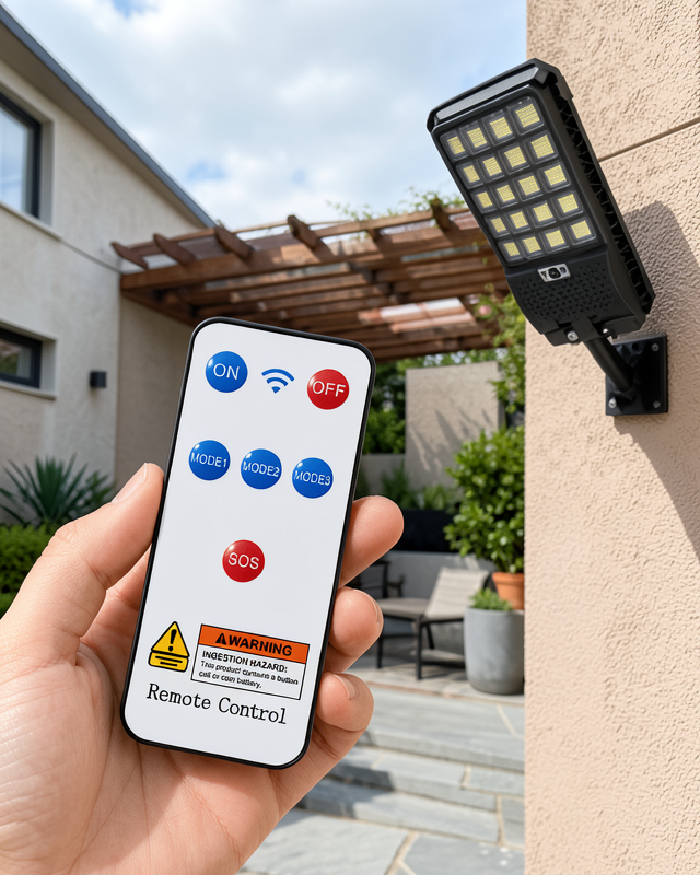 Güneş Enerjili LED Duvar ve Direk Lambası Suya Dayanıklı Akıllı Aydınlatma