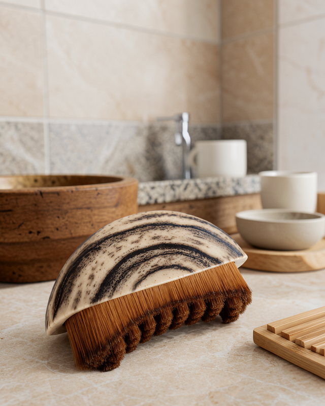 Yumuşak Kıllı Masaj Fırçası Vücut Temizleme Banyo Fırçası Ergonomik Tasarım