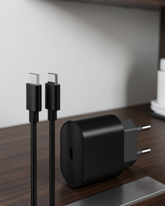 İOS Uyumlu Type-C Girişli Hızlı Şarj 15/15 Pro Max Adaptör ve Kablosu