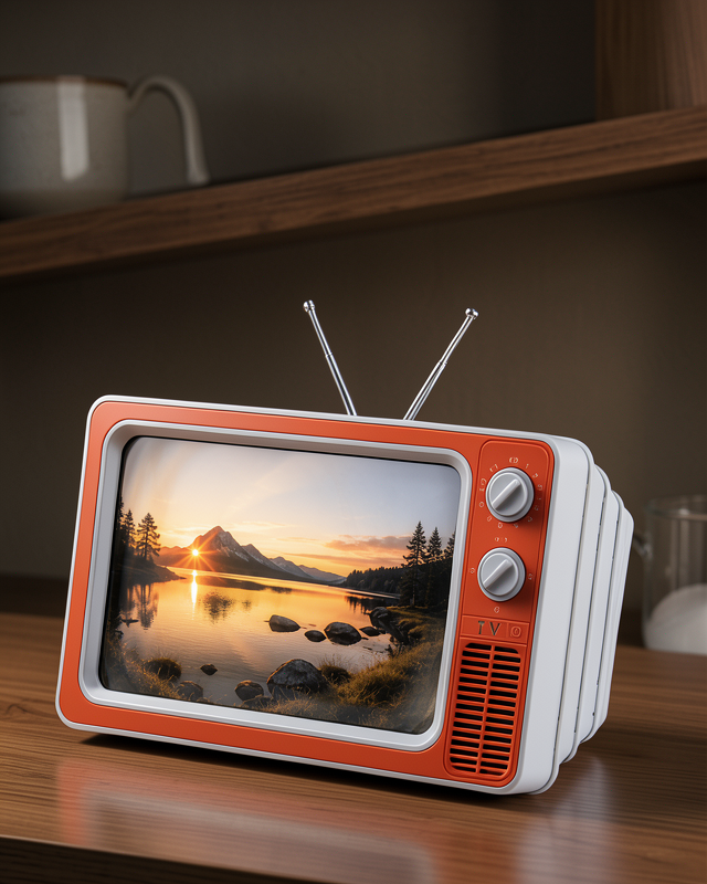Telefon Ekran Büyütücü 3D HD Lens Retro TV Görünümlü Katlanabilir Mobil Ekran