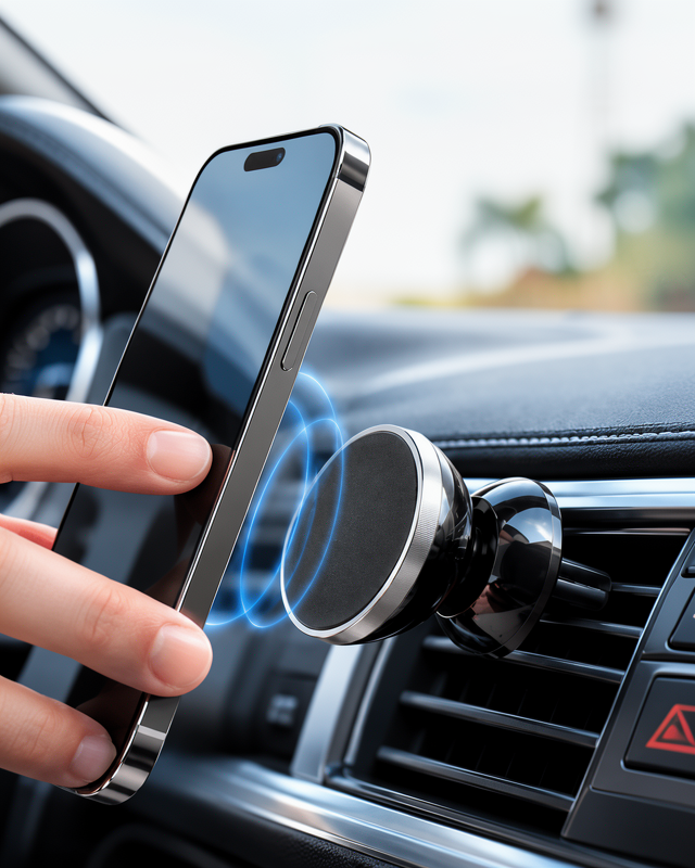 Havalandırma Izgarası İçin Manyetik Araç Telefon Tutucu