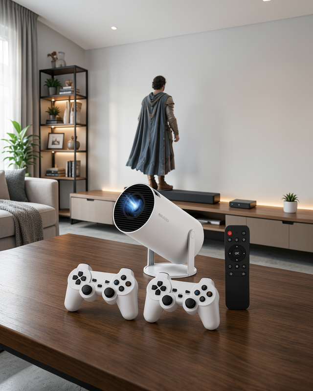 10.000 Oyun Destekli, Çift Kollu 4K Projeksiyon – HDMI, USB, AUX, Ethernet Yok Yeni Nesil