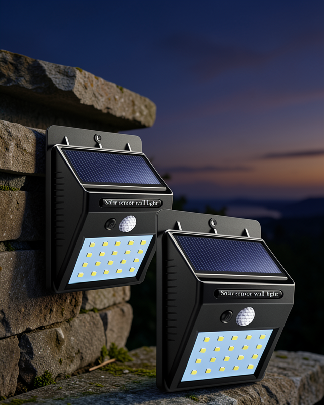 Solar Güneş Enerji Panelli Sensörlü Lamba Enerji Tasarruflu