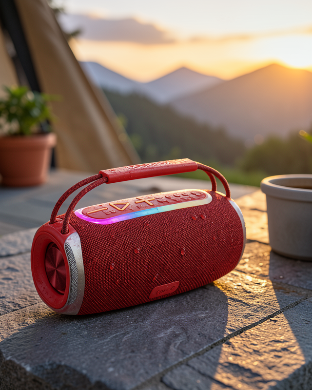 20W Kablosuz Bluetooth Hoparlör RGB Işık Efektli USB/SD/AUX Destekli