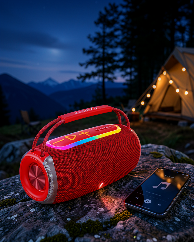 Suya Dayanıklı 20W RGB Hoparlör Bluetooth, USB, SD Kart ve AUX Girişli