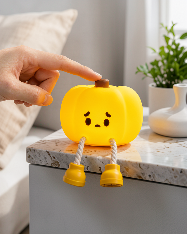 Silikon Pumpkin Night Light Telefon Tutuculu LED Lamba Yeni Nesil