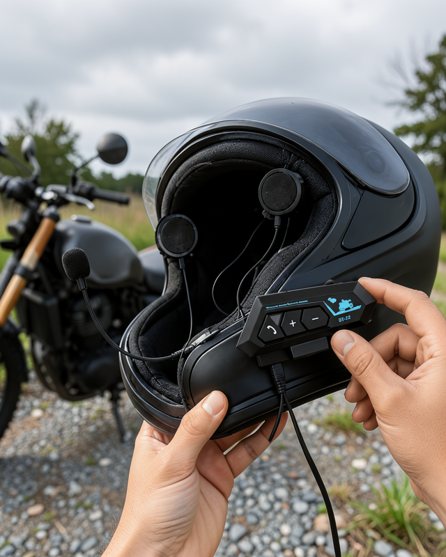 BT22 Kask İçi Bluetooth Kulaklık Hızlı Eşleşme ve Gürültü Önleyici Mikrofon Yeni Nesil