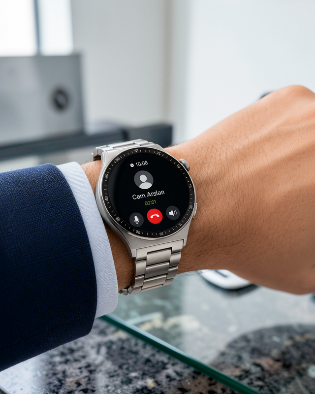 Akıllı Saat NFC – Bluetooth Arama ve Kablosuz Şarj Özellikli