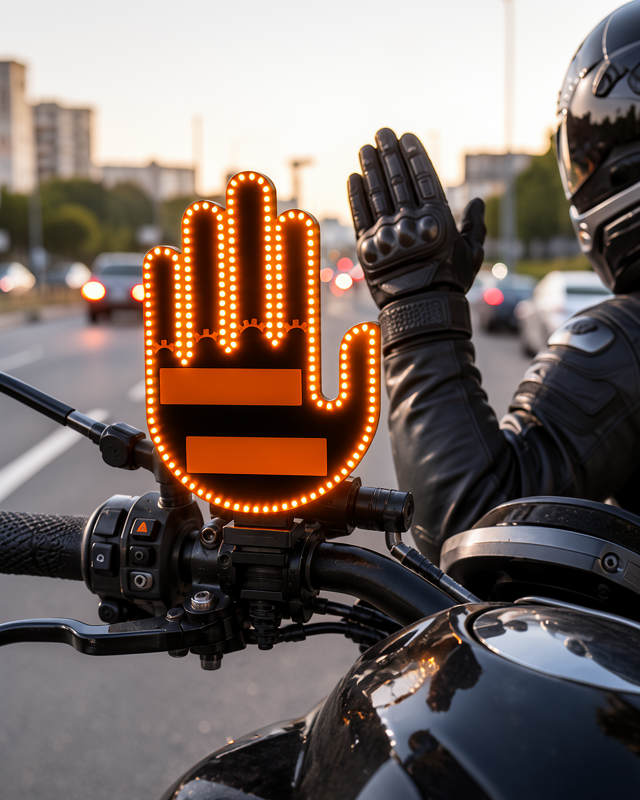 176 LED Amber Renkli El Hareketiyle Kontrol Edilen Motosiklet Dönüş Sinyali