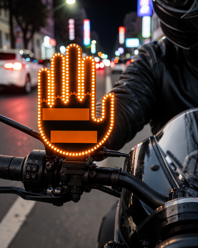 176 LED’li Amber Trafik Uyumlu Sinyal Işığı – El Hareketiyle Kontrol