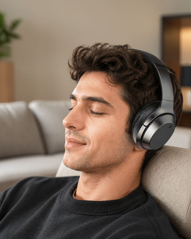 Kablosuz Bluetooth Kulaklık 5.0 18 Saat Kullanım Dinamik Sürücü Siyah Yeni Nesil