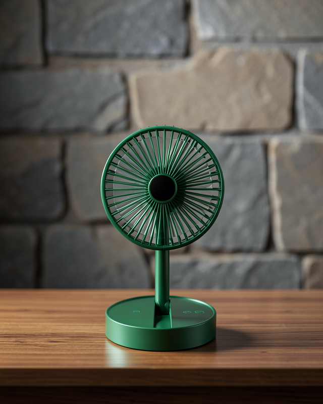 Katlanabilir Mini Fan – 3 Kademeli Soğutma, Şarjlı