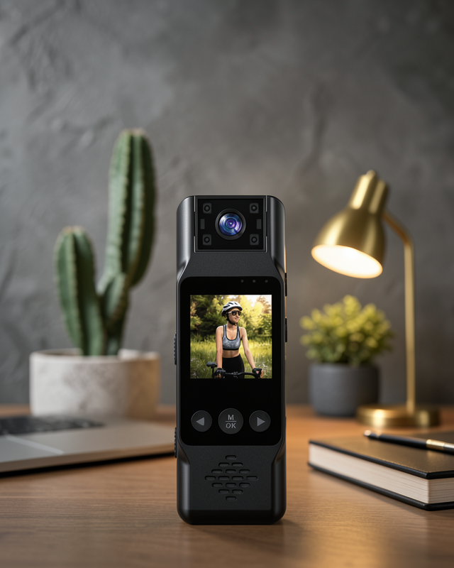 180 Derece Dönebilen Mini Kamera Full HD TFT Ekran Hareket Sensörlü (Kopya)