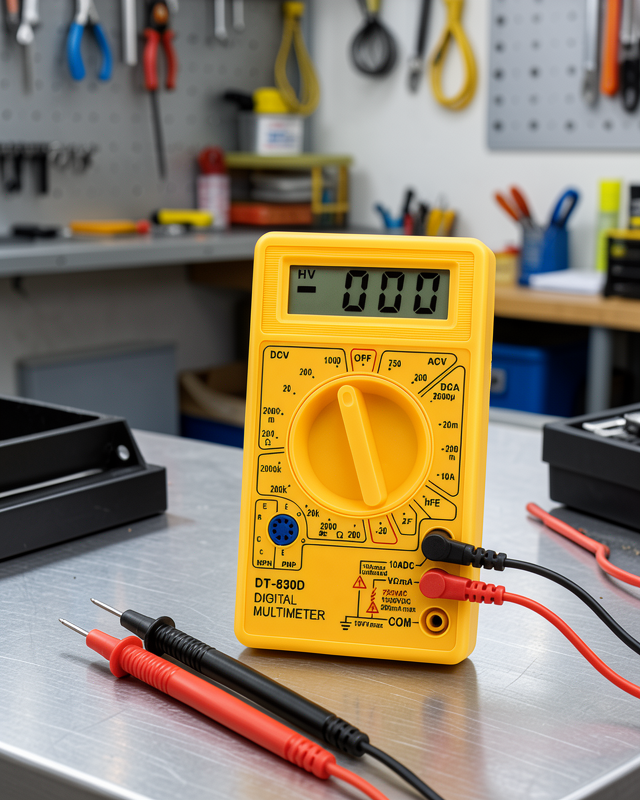 Dijital Multimetre Ölçü Aleti AC DC Ölçüm ve LCD Ekranlı Yeni Nesil