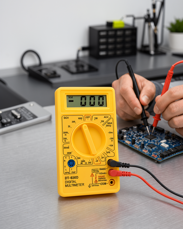 Profesyonel Dijital Multimetre Volt Amper Direnç Ölçümü Yeni Nesil