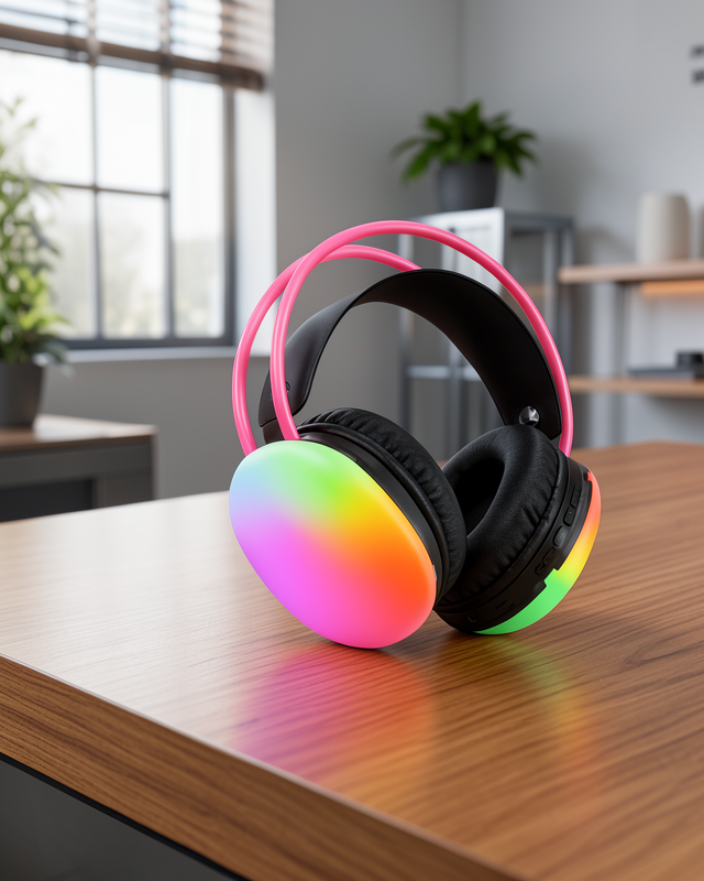 Ergonomik RGB Bluetooth Kulaklık 3D Ses Yeni Nesil