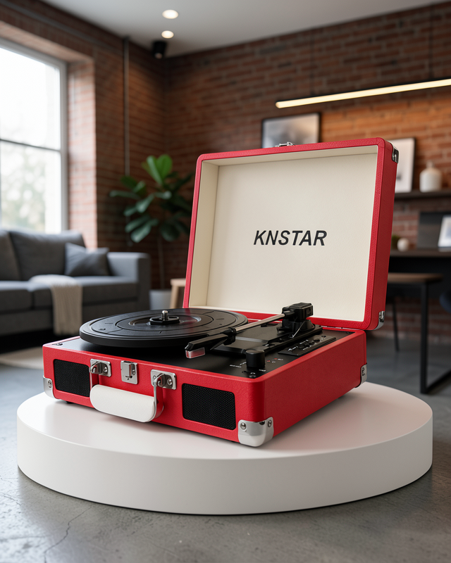 Retro Bavul Pikap Dahili Hoparlörlü AUX USB SD Kart ve Bluetooth Bağlantılı Taşınabilir Tasarım