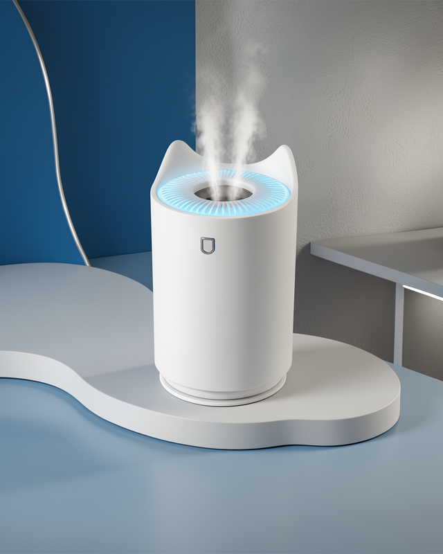 Hava Nemlendirici Ultrasonik Aroma Difüzör 7 Renk LED Işıklı Gece Lambası
