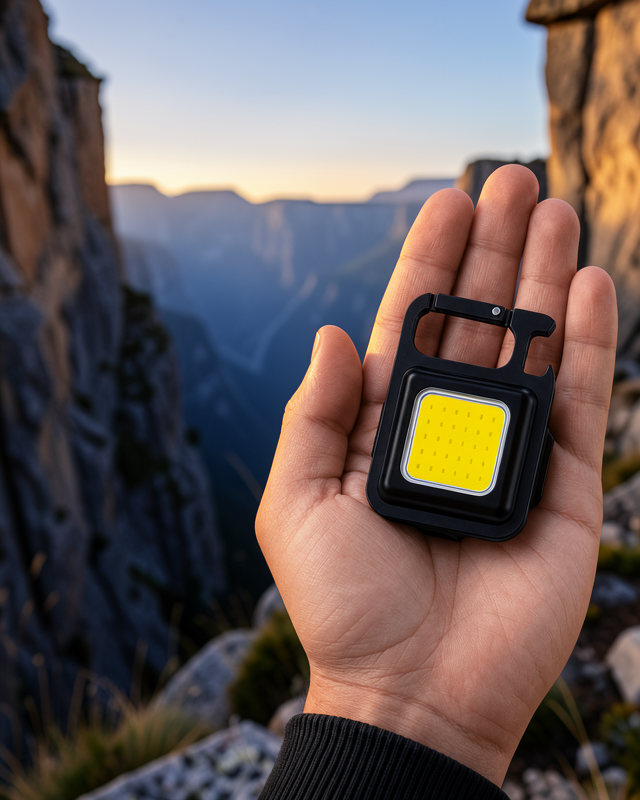 LED Mini Anahtarlık Fener – 1000 Lümen Güçlü Işık ve USB Type-C Şarjlı Yeni Nesil