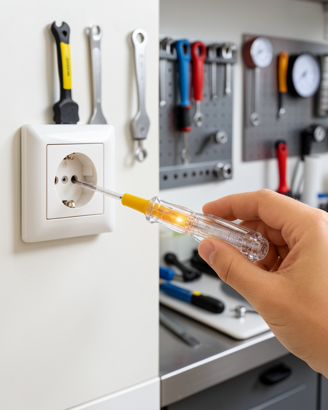 110-220V Elektrik Test Kalemi Korozyona Dayanıklı Nikel Kaplamalı